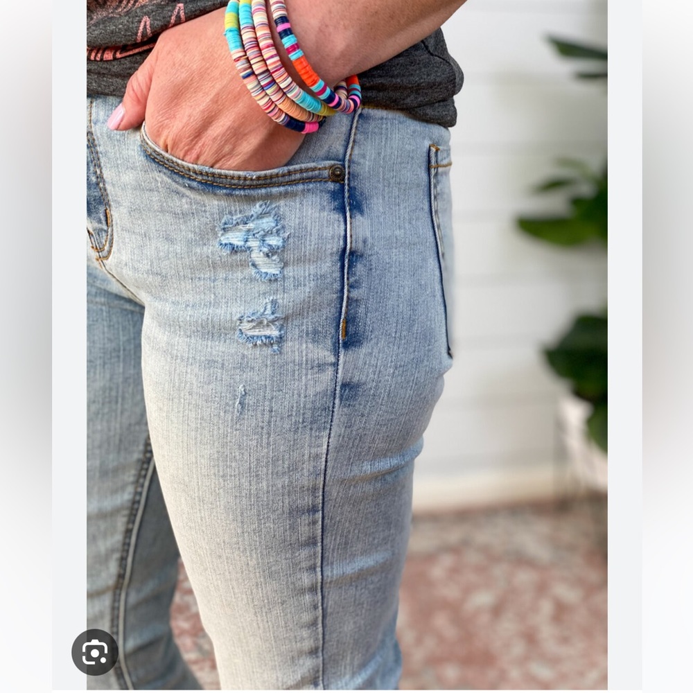 Joe’s Light blue distressed skinny jeans
